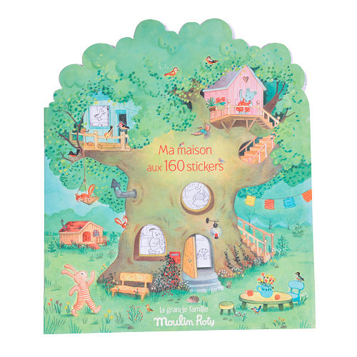 Moulin Roty - A nagy család - Matricázó és színező album - Az én házam