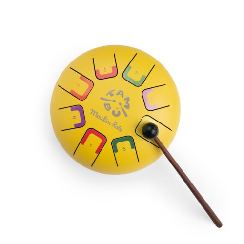 Moulin Roty  - Vidámság- Nyelves dob, handpan - kicsi (15 cm)