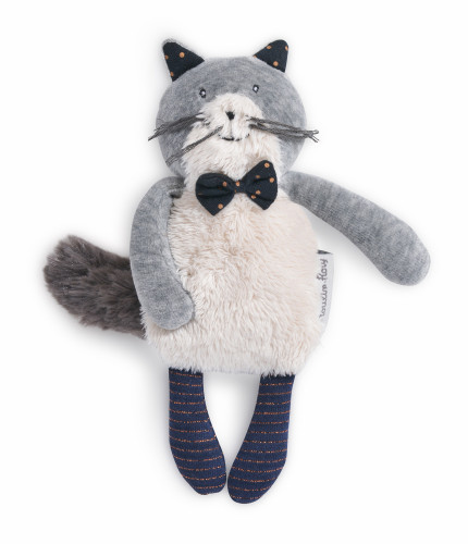 Moulin Roty - Macskabajusz - Ferdinánd világosszürke cica - kicsi