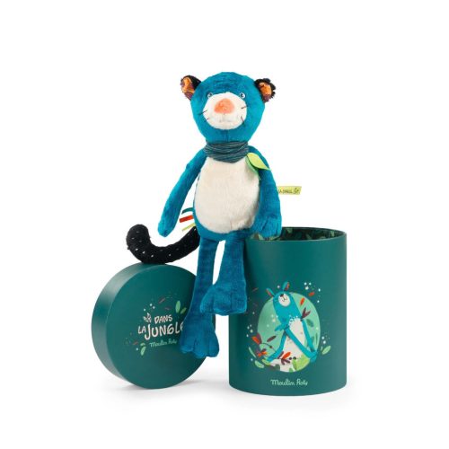 Moulin Roty - Dzsungel - Zimba plüss párduc díszdobozban (32 cm)