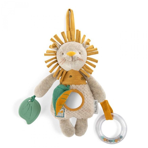 Moulin Roty - Majomkenyérfa alatt -  Fellógatható készségfejlesztő játék - Oroszlán