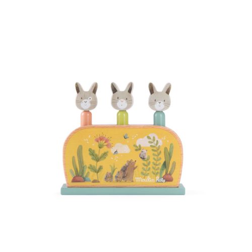Moulin Roty - A három kisnyuszi - Pop up ugráltatós játék
