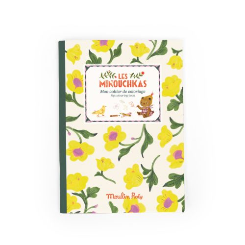 Moulin Roty - Aprócskák - Matricás színező füzet - 36 oldalas 