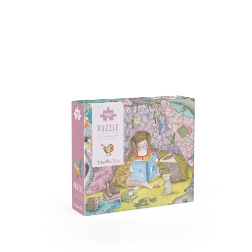 Moulin Roty - Rózsababák - Titkos búvóhely puzzle - kirakó (100 db-os)