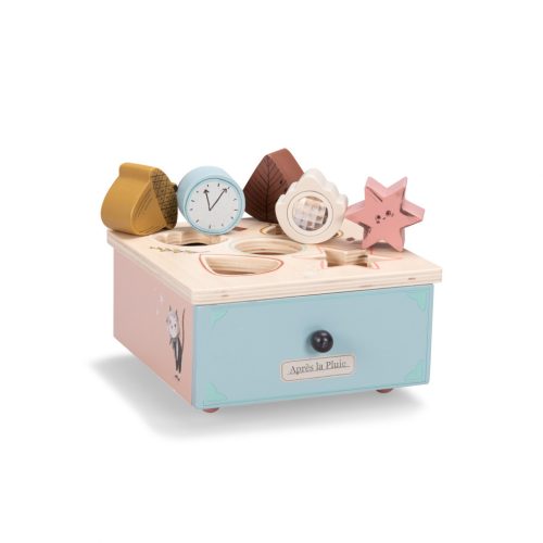 Moulin Roty - Eső után -  Formaillesztő, formabedobó játék