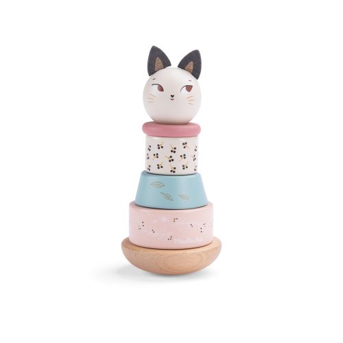 Moulin Roty - Eső után -  Toronyépítő játék - cica