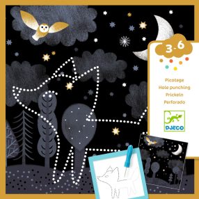   Lyukasztós képkészítés - Éjszakai állatok - Image reveal