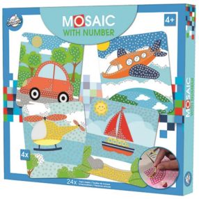 Jármű Transport habszivacs mozaikos kreatív szett