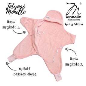   Babarózsa PopCorn Totyogó Monello Babamelegítő Kiscsillag nyitott lábvéggel