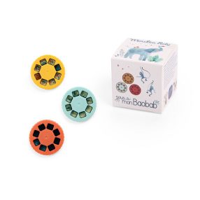   Moulin Roty - Diavetítő lámpák - A majomkenyérfa alatt mesevetítő korongok (3 db)