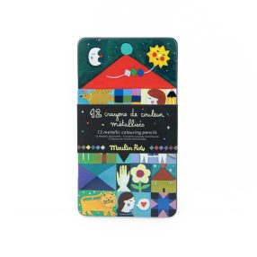   Moulin Roty - Csillaghullás - Metálfényű ceruza díszdobozban - 12 db-os